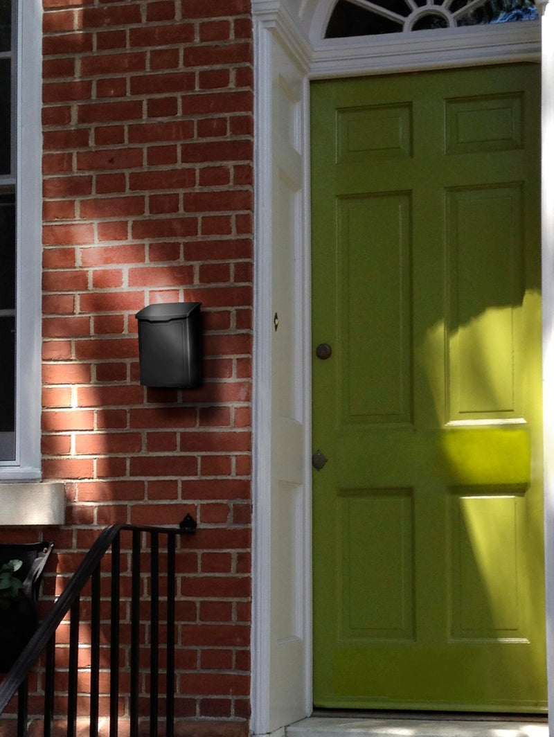 Architectural Mailboxes 2681B Black Marina Wall Mount Mailbox, Small - Image 2